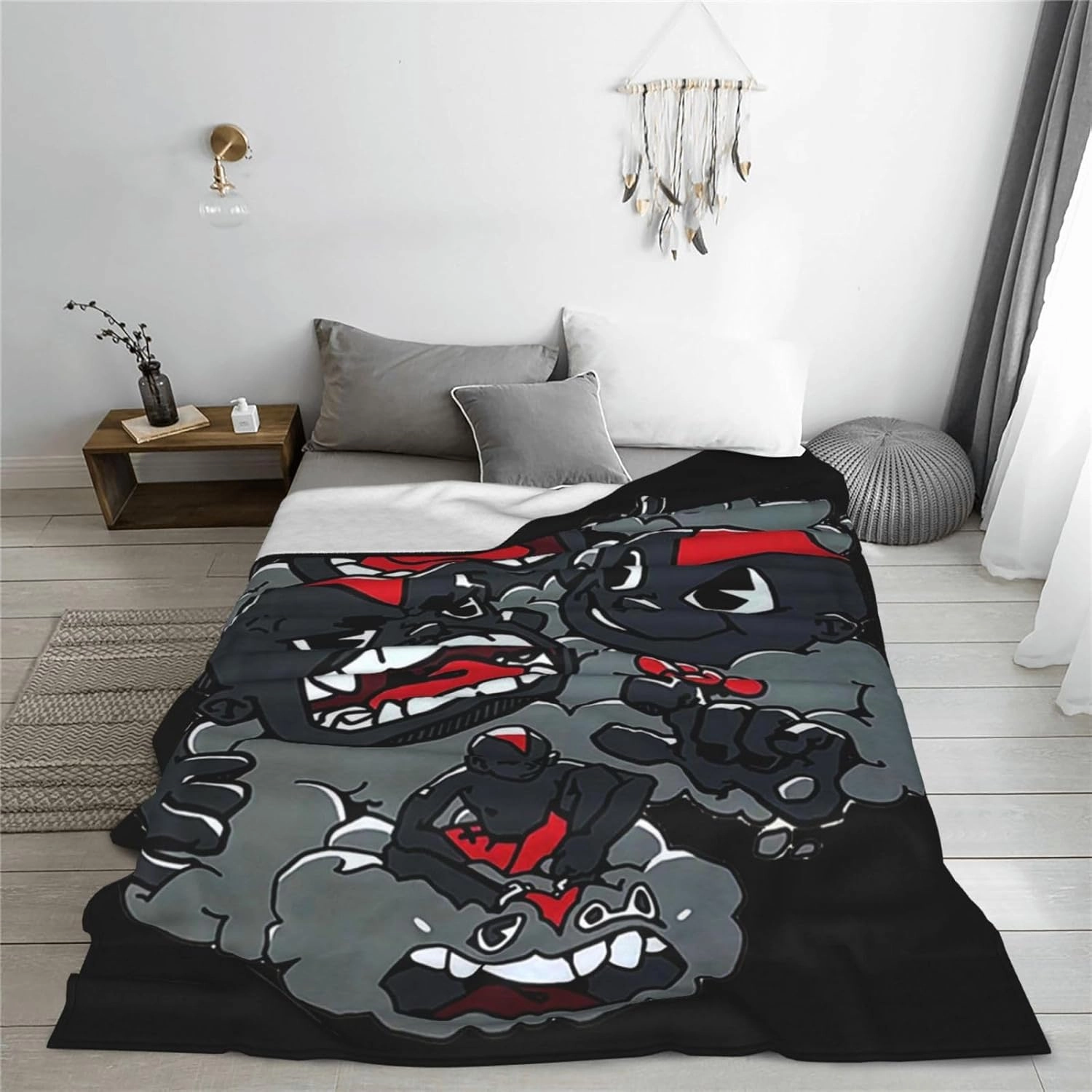 Lil Music Darkie Fleece Throw Blanket Flannel Air Conditioning Quilt for Couch Camping Travel 80"x60"