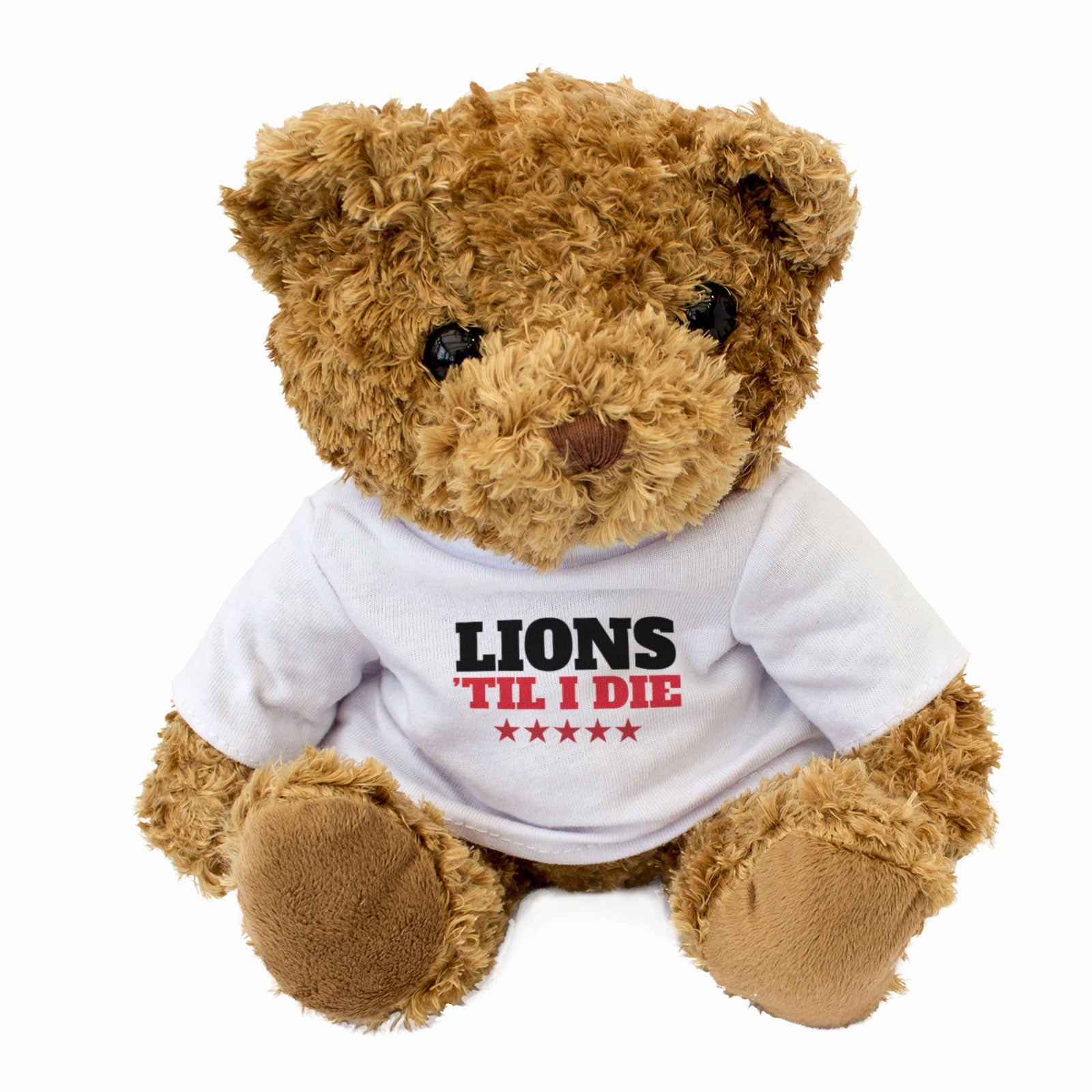 LIONS TIL I DIE - Teddy Bear - Cute Cuddly Soft - Gift Present