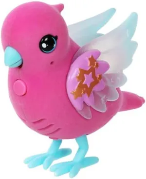 Littles Lives Lil' Bird Skyler, Interactive Pink Bird, 20  Sounds, Light up Wings, Ages 5 