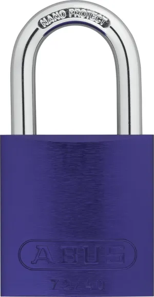 Lockout Padlock, KD, Purple, 1/4 in. Dia.