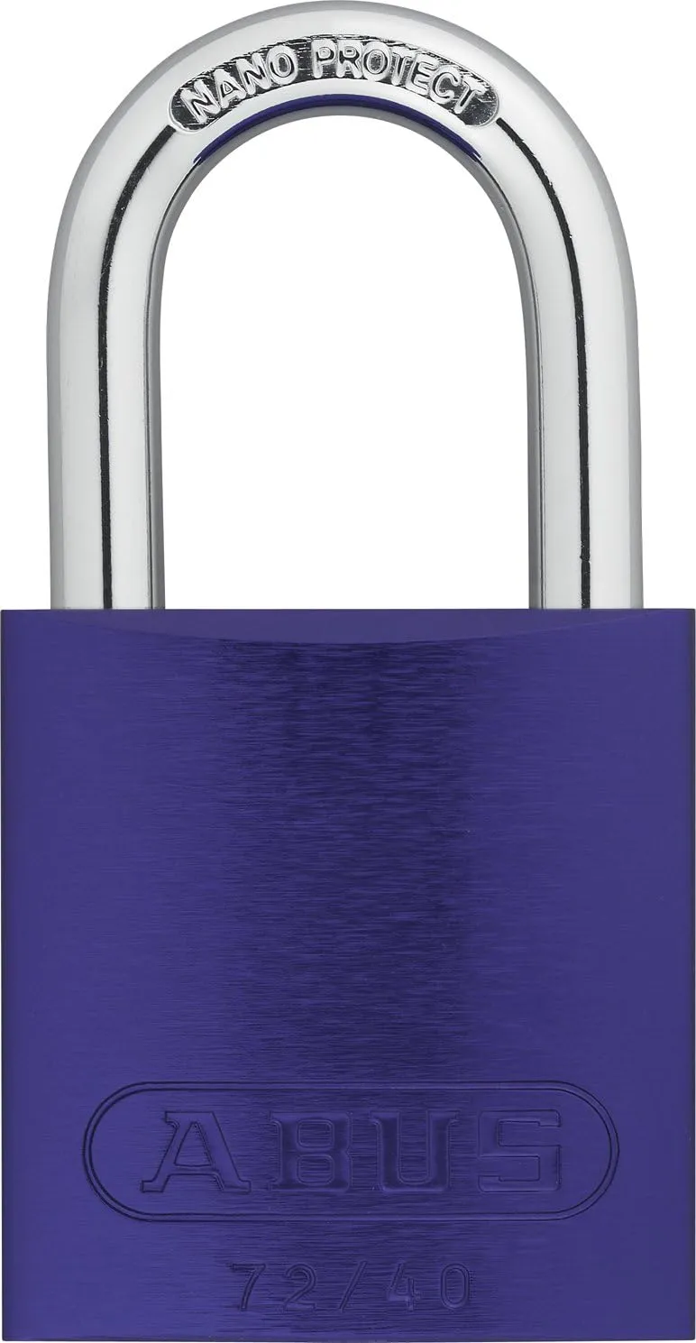 Lockout Padlock, KD, Purple, 1/4 in. Dia.