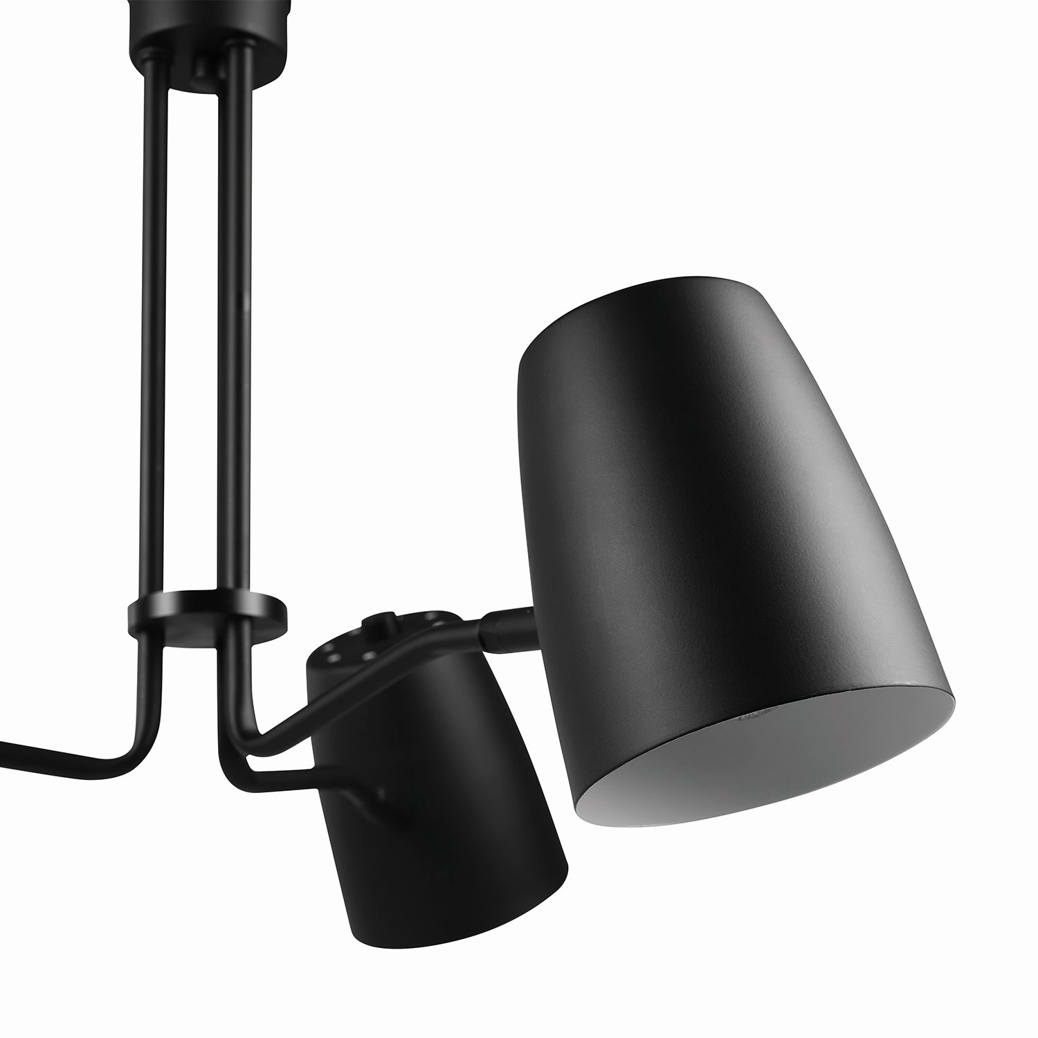 Logan 3-Light Matte Black Chandelier