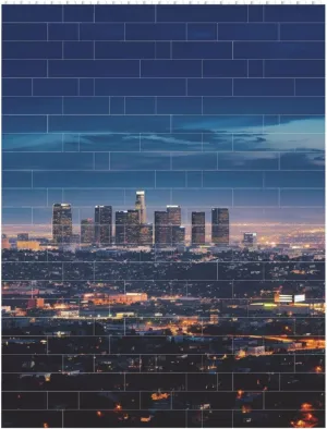 Los Angeles Skyline Building Block Puzzle Personalized Building Bricks for Adults Square Shaped Block Puzzle Building Brick Block Puzzles Valentine's Day Gifts for Home Decor Brick Puzzle