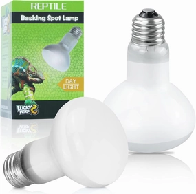 LUCKY HERP 2 Pack Reptile Heat Lamp Bulbs 75W (2nd Gen), Basking Light Bulb for Reptiles & Amphibians, Simulated Natural Sunlight Terrarium Heat Lamps for Bearded Dragon, Lizard, Turtle, Tortoise