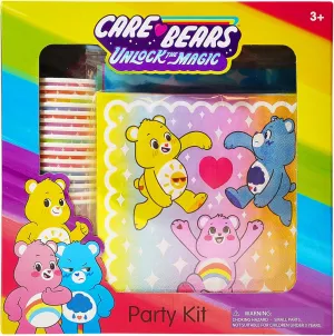 LUV HER Care Bears Birthday Decorations 58Pcs Table Decorations Party Supplies: Paper Plates, Cups Napkins, Table Cloth Cake Topper Rainbow Party Favor Gender Reveal Decor 3 