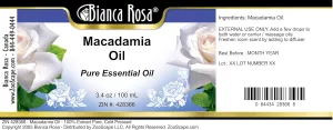 Macadamia Oil - 100% Pure, Cold Pressed (3.40 fl oz, ZIN: 428366) - 2 Pack