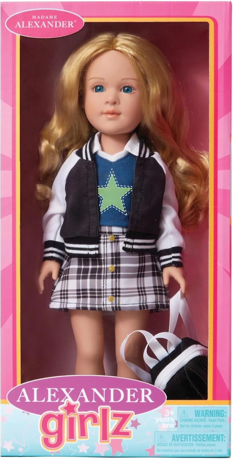 Madame Alexander 14-Inch Alexander Girlz Doll, Brooks, Light Skin Tone with Blue Eyes/Blonde Hair