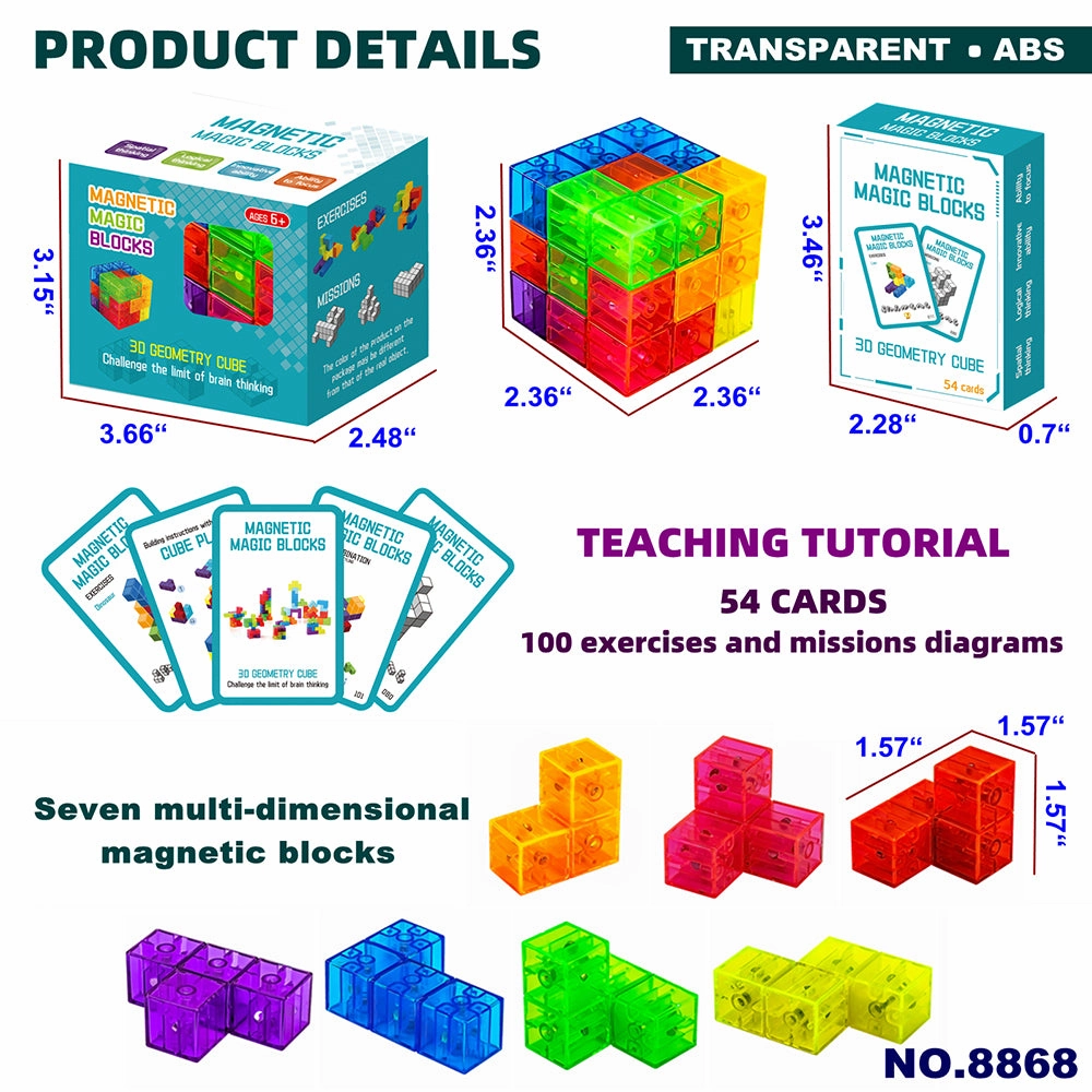 Mag Qubez - Magnetic Cube Building Blocks For Kids