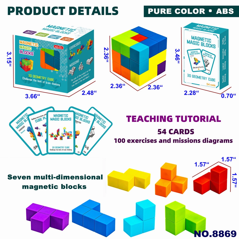 Mag Qubez - Magnetic Cube Building Blocks For Kids