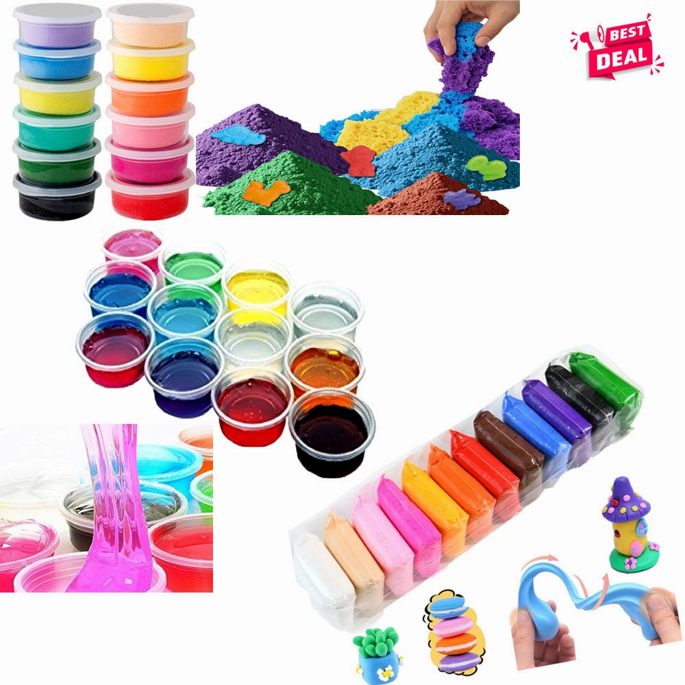 Magic Sand, Slime and Foam Playdough