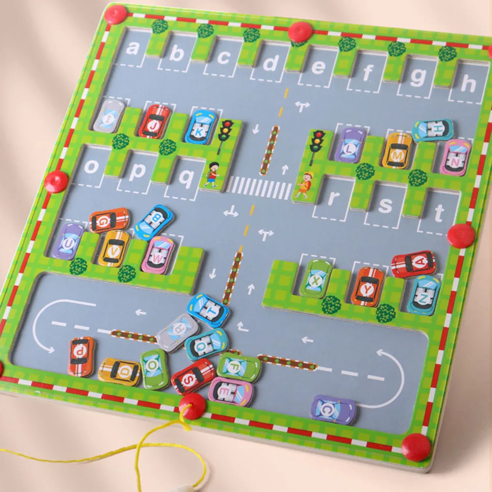 Magnetic Alphabet Maze Letter Puzzle Montessori Educational Toys