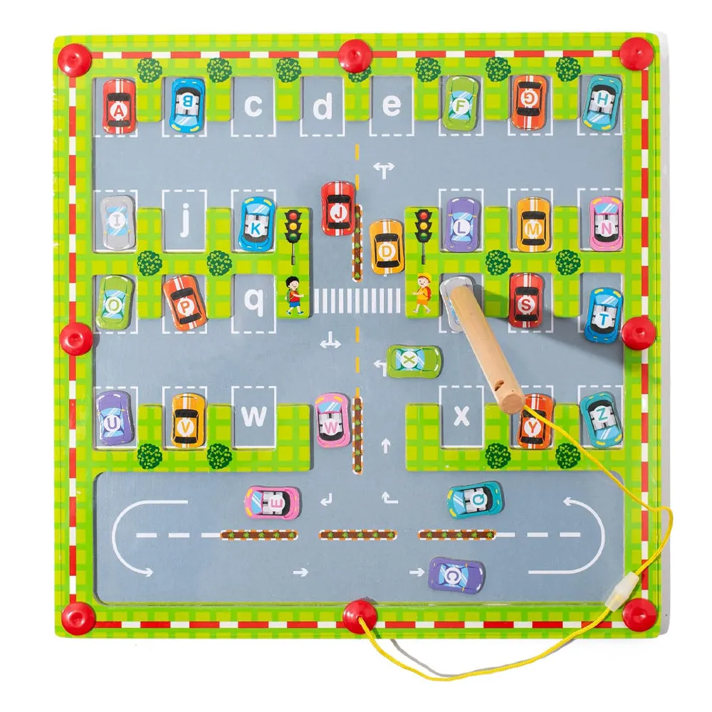 Magnetic Alphabet Maze Letter Puzzle Montessori Educational Toys