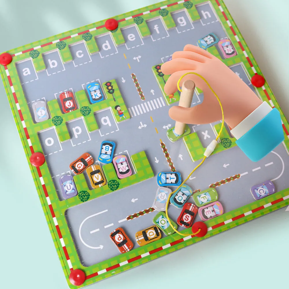 Magnetic Alphabet Maze Letter Puzzle Montessori Educational Toys