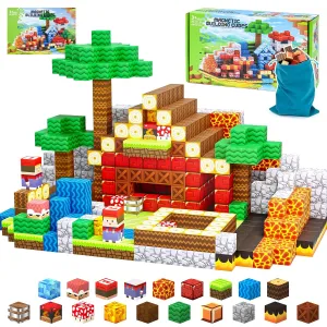 Magnetic Blocks-100PCS Magnetic Building Blocks, Magnetic Tiles Kids Build Cubes 2025 Upgraded 1inch STEM Game Toys, STEM Sensory Toys for Kids 3  Boys and Girls Christmas Birthday Gifts