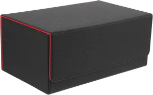 Magnetic Closure Trading Card Storage Case Luxurious Dual-Row Organizer for Game Cards Compact and Lightweight Design Stylish Home Office Storage