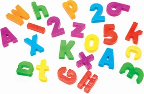 Magnetic Alphabets and Numbers