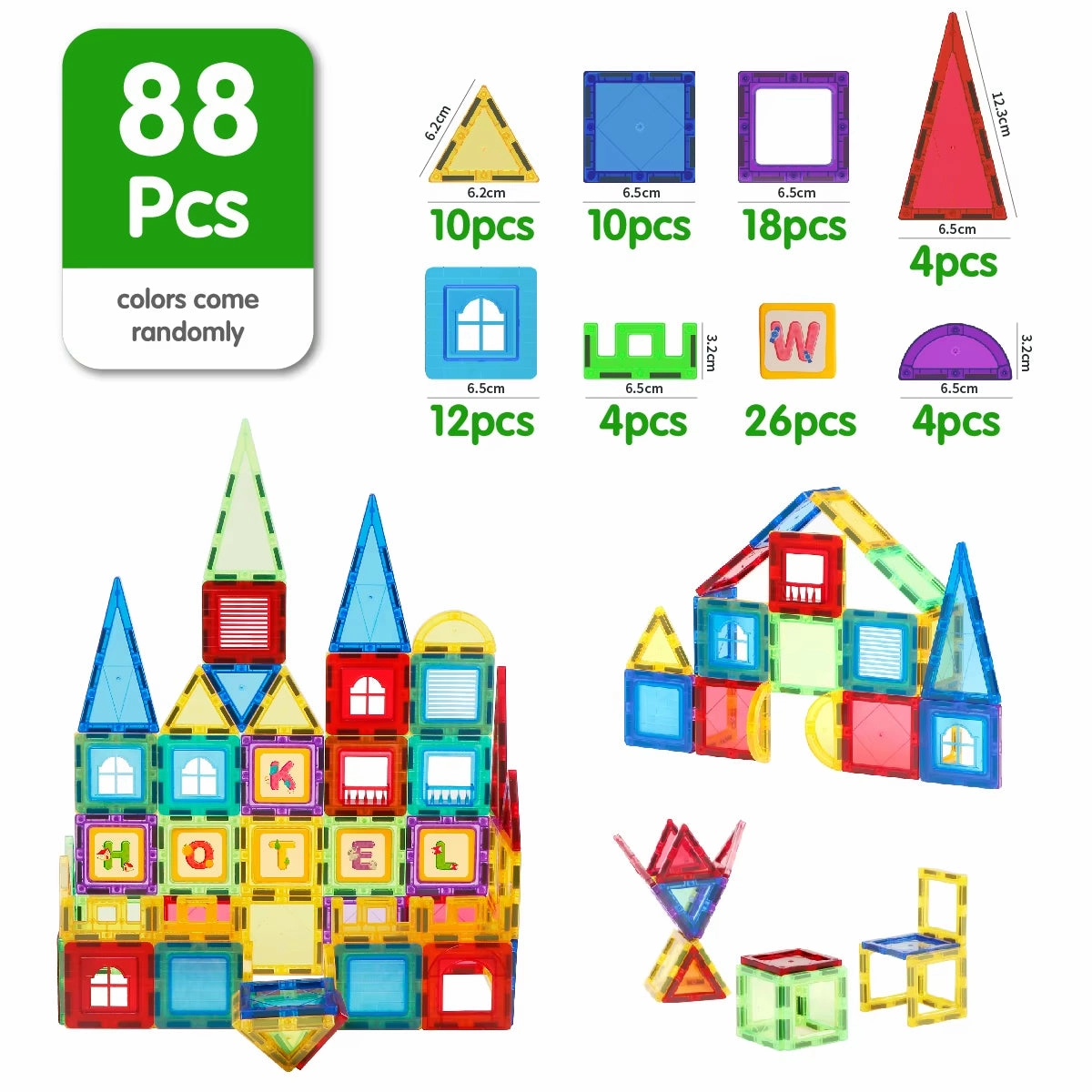 Magnetic Building Blocks Construction Set