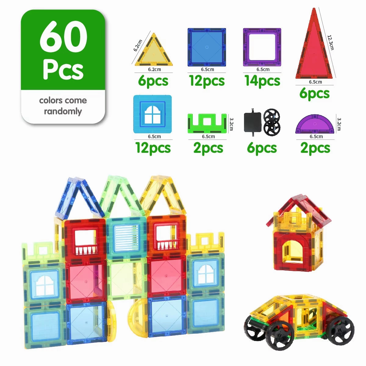 Magnetic Building Blocks Construction Set