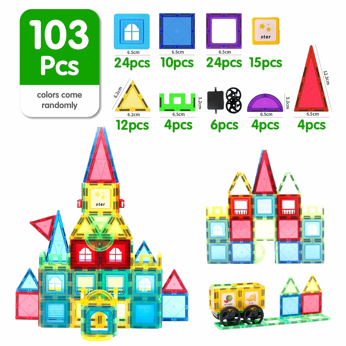 Magnetic Building Blocks Construction Set