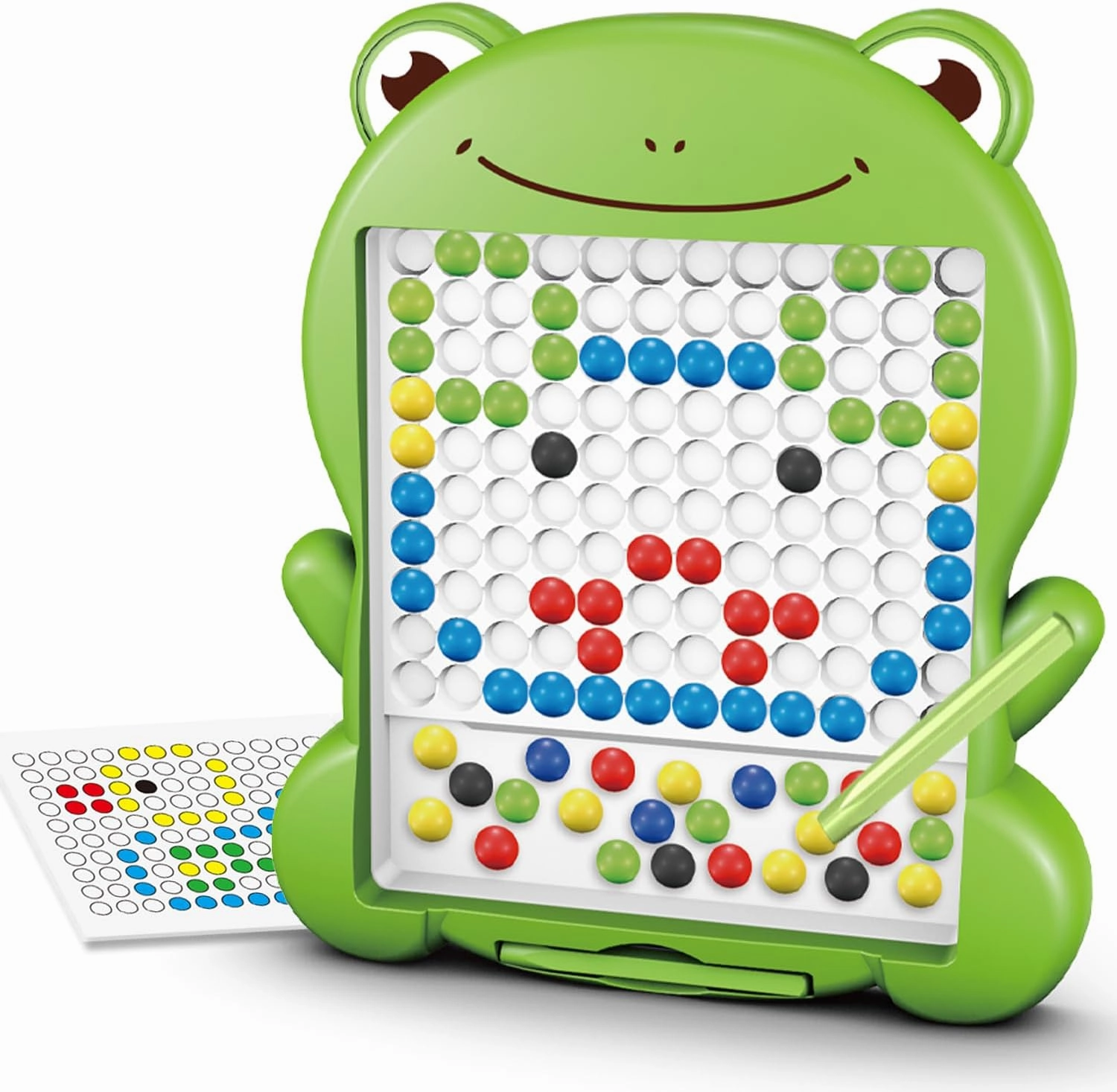 Magnetic Drawing Board for Kids,Doodle Board with Magnetic Pen and Beads,Magnetic Dot Art