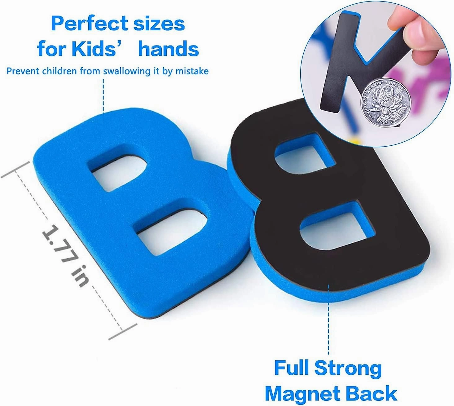 Magnetic Letters Kit, Classroom Magnets 238 Pcs With Large Double-side Magnet Bo