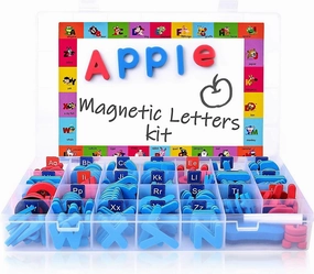 Magnetic Letters Kit, Classroom Magnets 238 Pcs With Large Double-side Magnet Bo