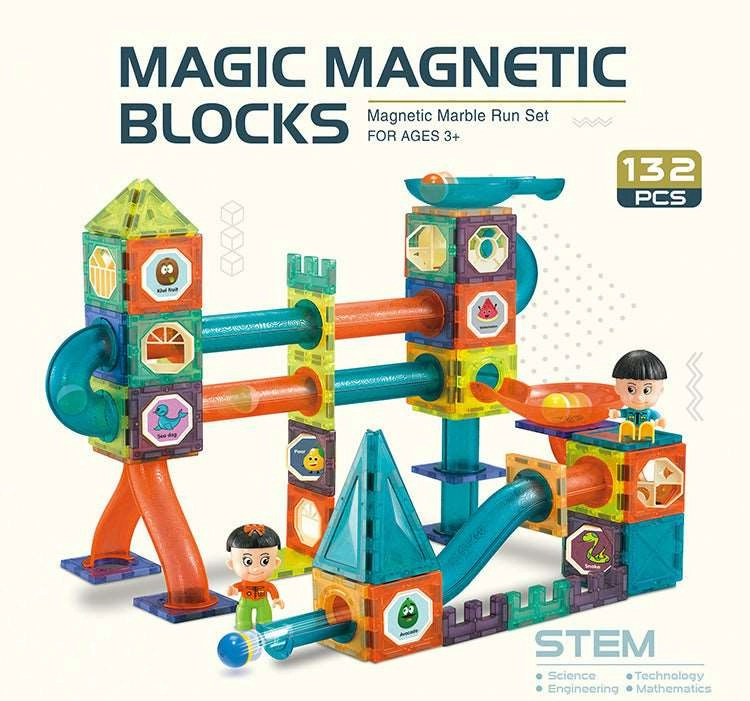 Magnetic Tiles 75pcs Light Magnetic 3D Educational Building Blocks Set Toys For Kids