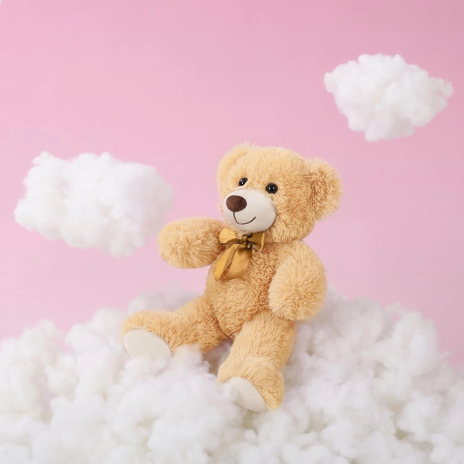 MaoGoLan 7Pcs Bulk Soft Stuffed Animals - Baby Shower, Wedding, Party, Engagement - 13.5" Cuddly Mini Teddy Bears Centerpiece