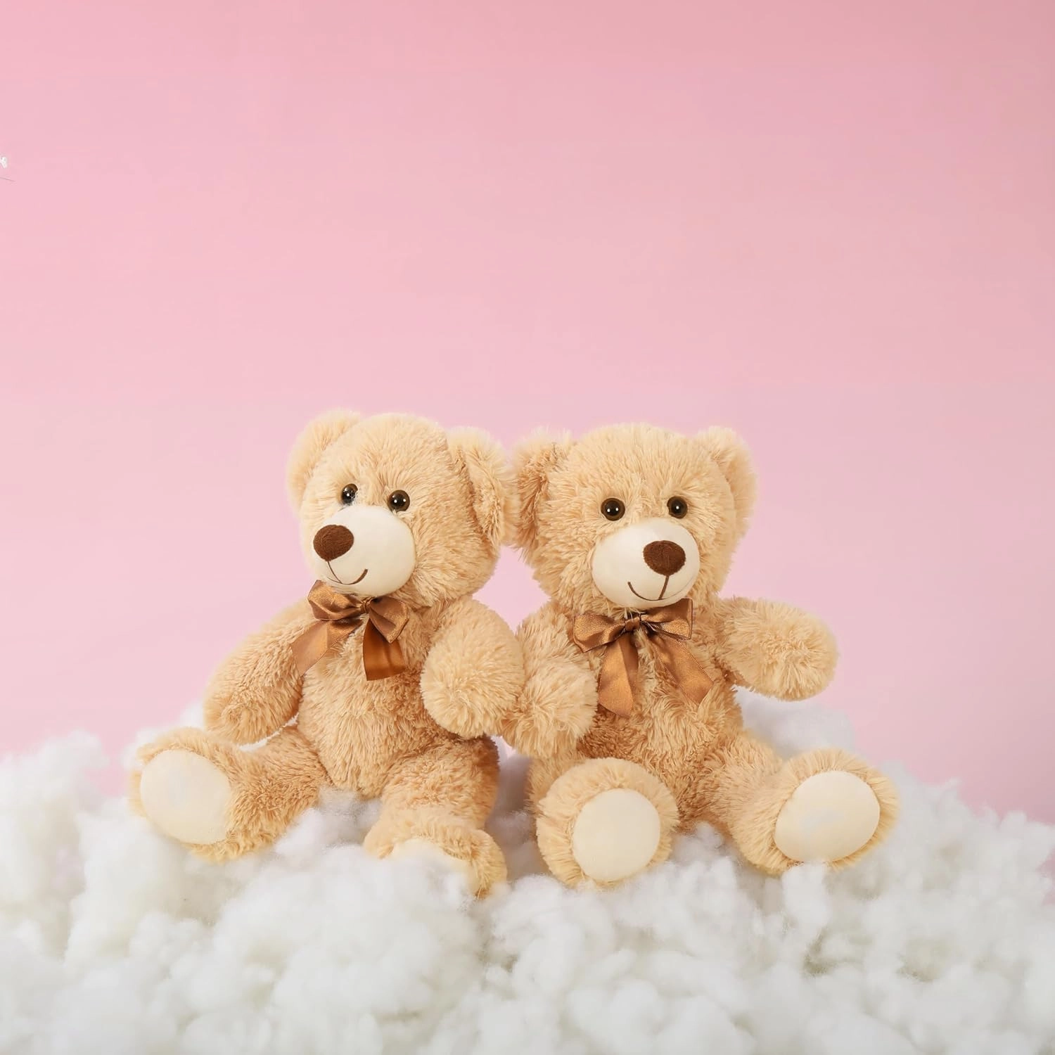 MaoGoLan 7Pcs Bulk Soft Stuffed Animals - Baby Shower, Wedding, Party, Engagement - 13.5" Cuddly Mini Teddy Bears Centerpiece