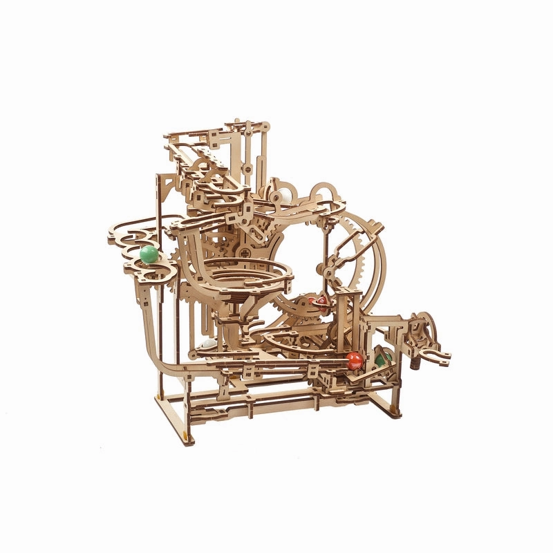 Marble Run Stepped Hoist 3D Assembling Puzzle Kit - 355 Pieces