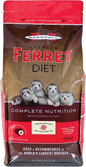 Marshall Pet Products Premium Ferret Diet Food, 6 lbs.