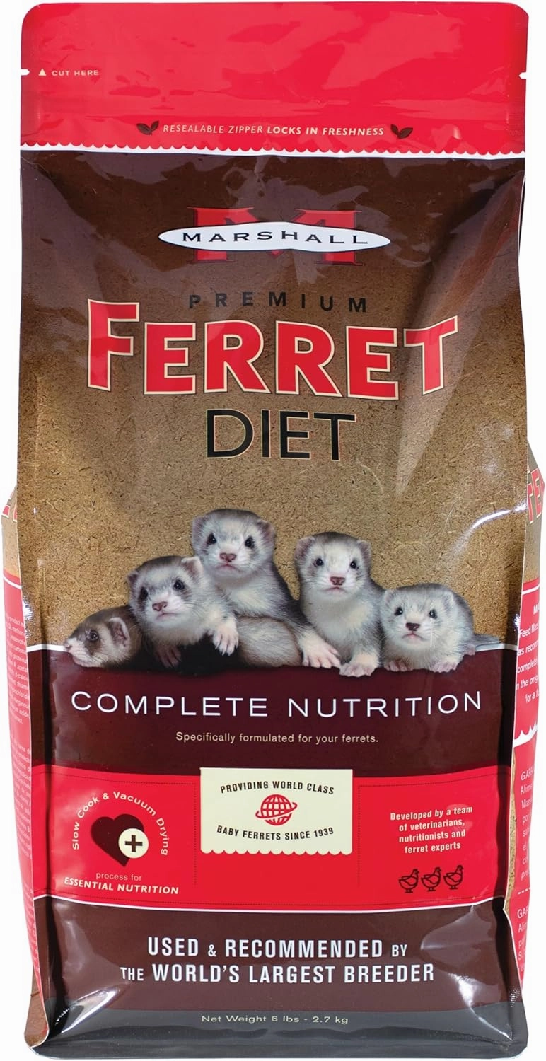 Marshall Pet Products Premium Ferret Diet Food, 6 lbs.