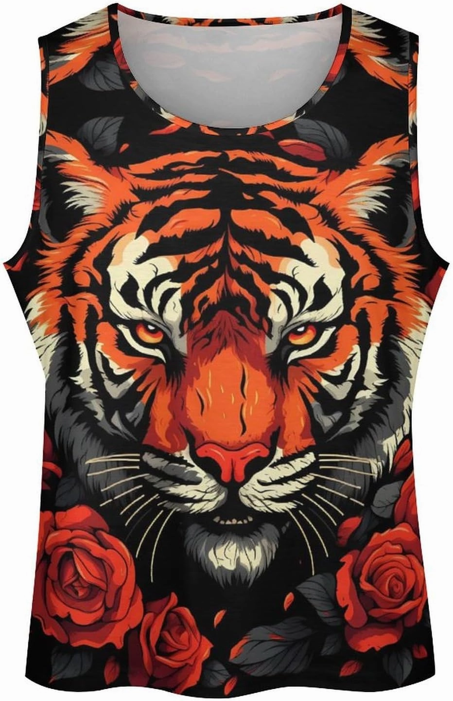 MARSVOVO Tank Tops for Men Animal Print Sport Tank Summer Sleeveless Workout T-Shirts Fitness Vest Athletic Undershirts