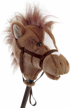 Mary Meyer Hobby Horse Toy Easy Ride 'Um Stick Horses with Galloping and Neighing Sounds, 33-Inches Tall, Brown