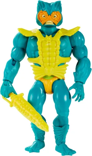 Masters of the Universe Origins Mer-Man 5.5-in Action Figure, Battle Figure for Storytelling Play and Display, Gift for 6 to 10-Year-Olds and Adult Collectors