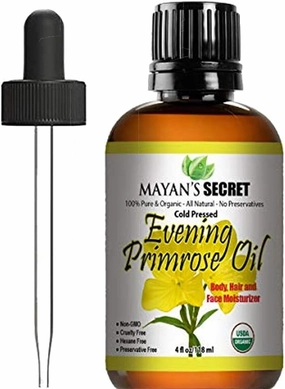 Mayan's Secret Pure Carrier and Essential oils for Skin Care, Hair, Body Moisturizer for Face-Anti Aging Skin Care (Evening Primrose Oil Organic, 4oz)