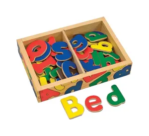 Melissa & Doug Wooden Alphabet Set Wood Multi-Colored 52 pc