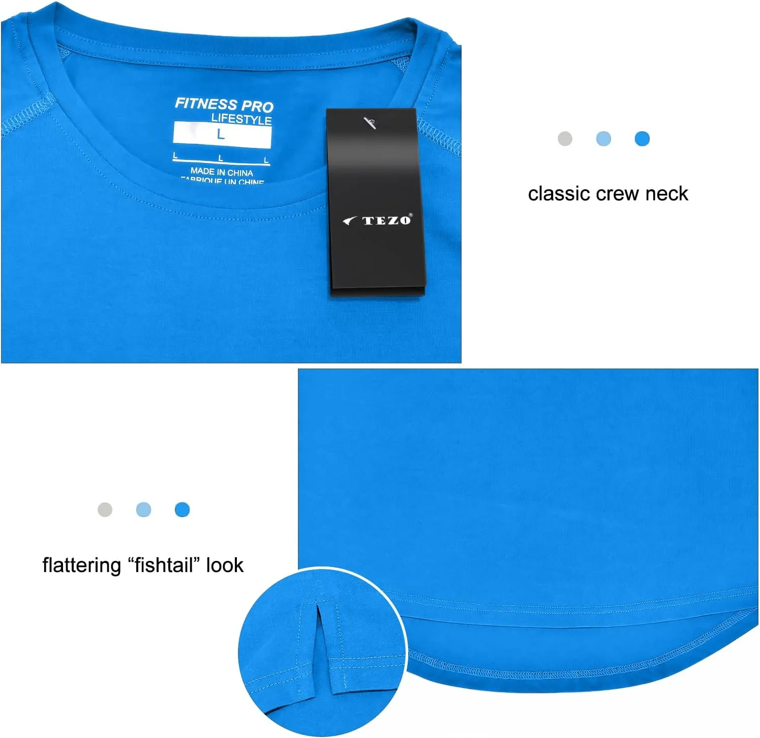 Mens Gym Workout Slim Fit Short Sleeve T-Shirt Cotton Performance Athletic Shirts Running Fitness Tee