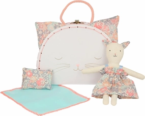 Meri Meri Floral Kitty Mini Suitcase Doll