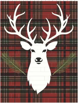 Merry Christmas Reindeer Building Block Puzzle Personalized Building Bricks for Adults Block Puzzle Building DIY Brick Block Puzzles Valentine's Day Gifts for Home Decor Brick Puzzle