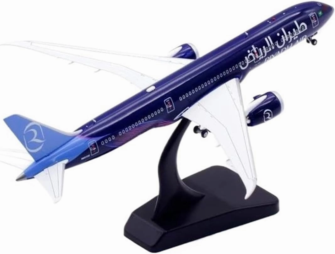Metal Aircraft Model 1/400 for Riyadh 787-9 Alloy Collection Aircraft Model Adult Military Enthusiast Collection Display Aviation Enthusiasts
