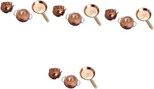Milisten 4sets Mini Stockpot Kettle Toy for Dollhouse Miniature Accessories Set for Doll Decor 3pcs*4