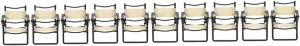 Milisten 4sets Miniature Beach Chair Model for Dollhouse Realistic Folding Mini Chair for Decor 2pcs*4