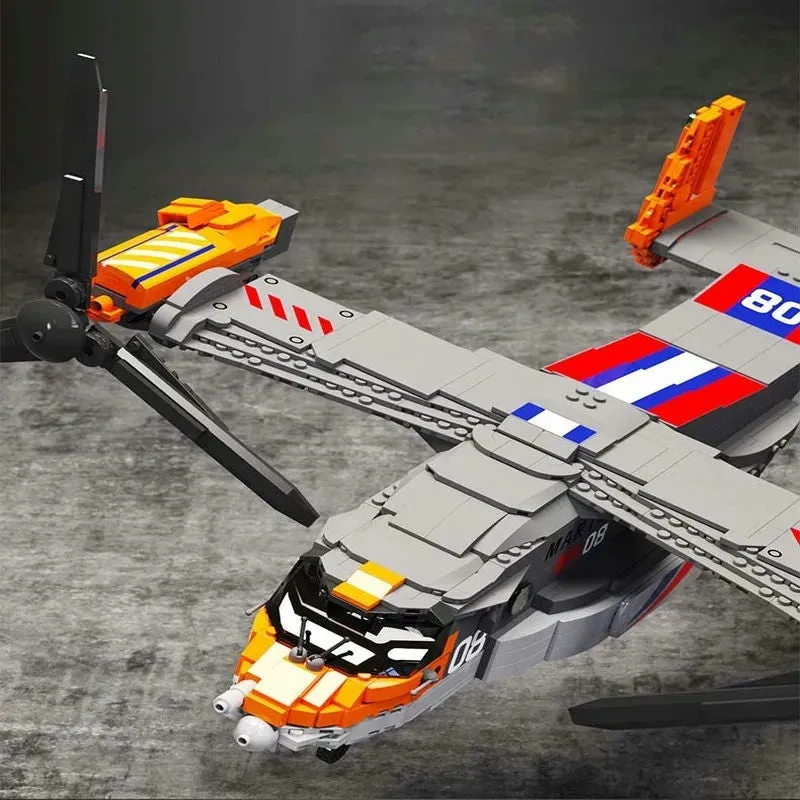 MOC Expert Creator Boeing Bell Osprey V22 Bricks Toy 88007