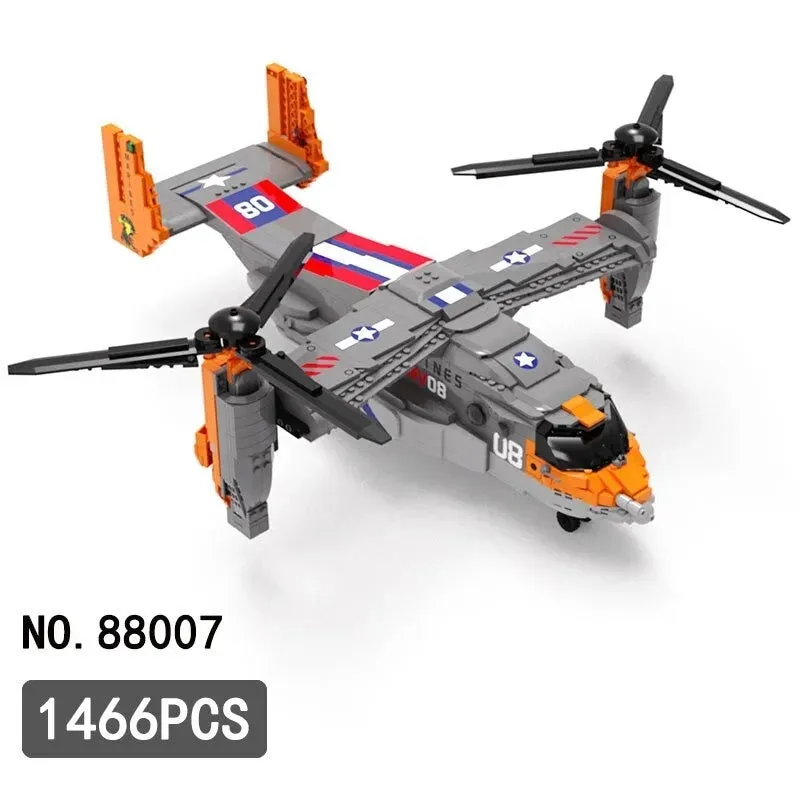 MOC Expert Creator Boeing Bell Osprey V22 Bricks Toy 88007