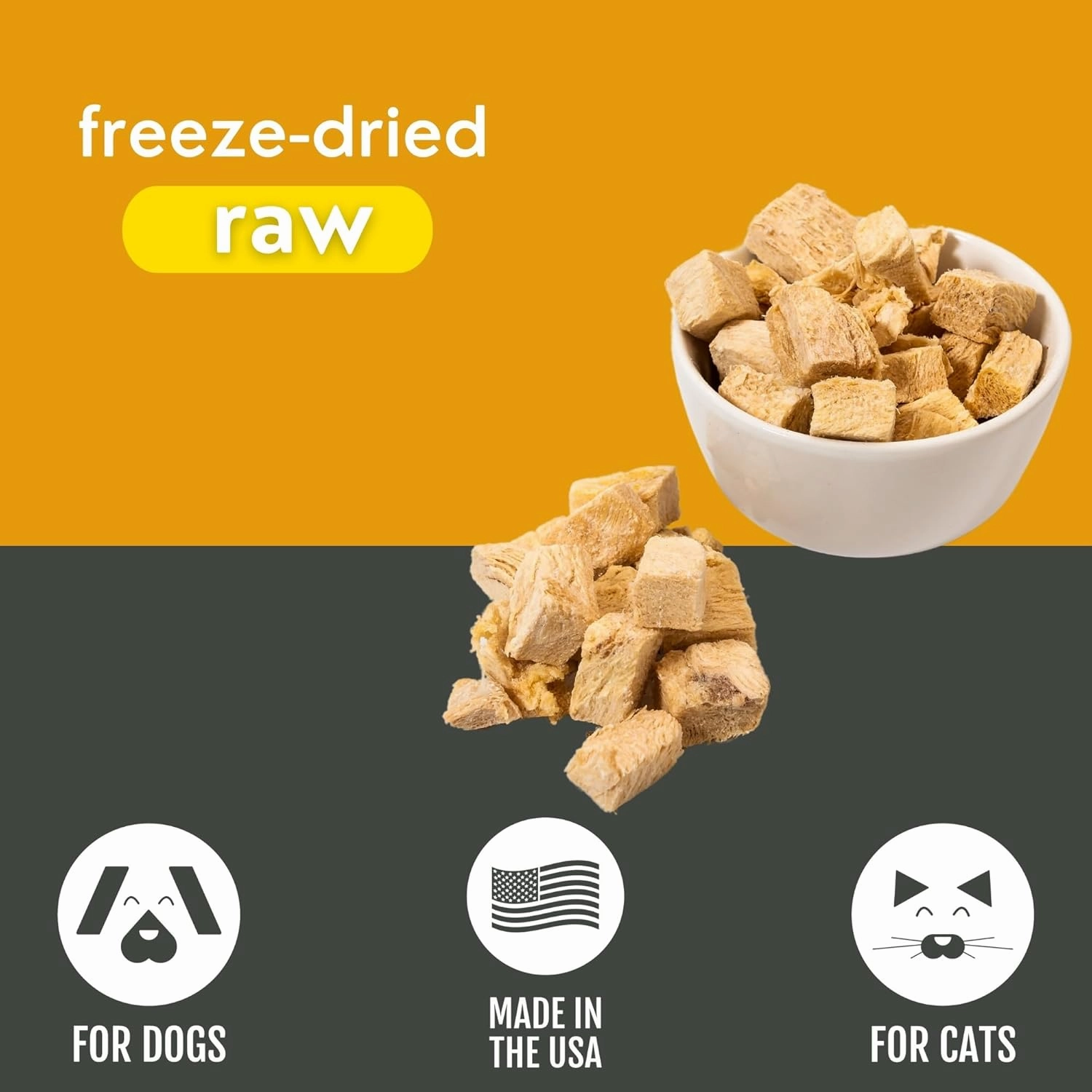 Momentum Carnivore Nutrition Freeze-Dried Chicken Breast Dog Treats – Single-Ingredient, Dog & Cat Treats – High-Protein, Grain-Free– 3 oz Pack