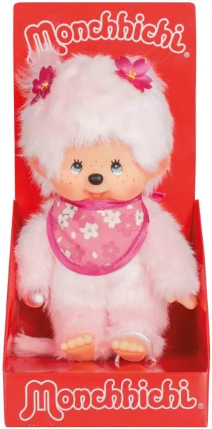 Monchhichi Sakura (Cherry Blossom) Girl Plush Toy - Pink