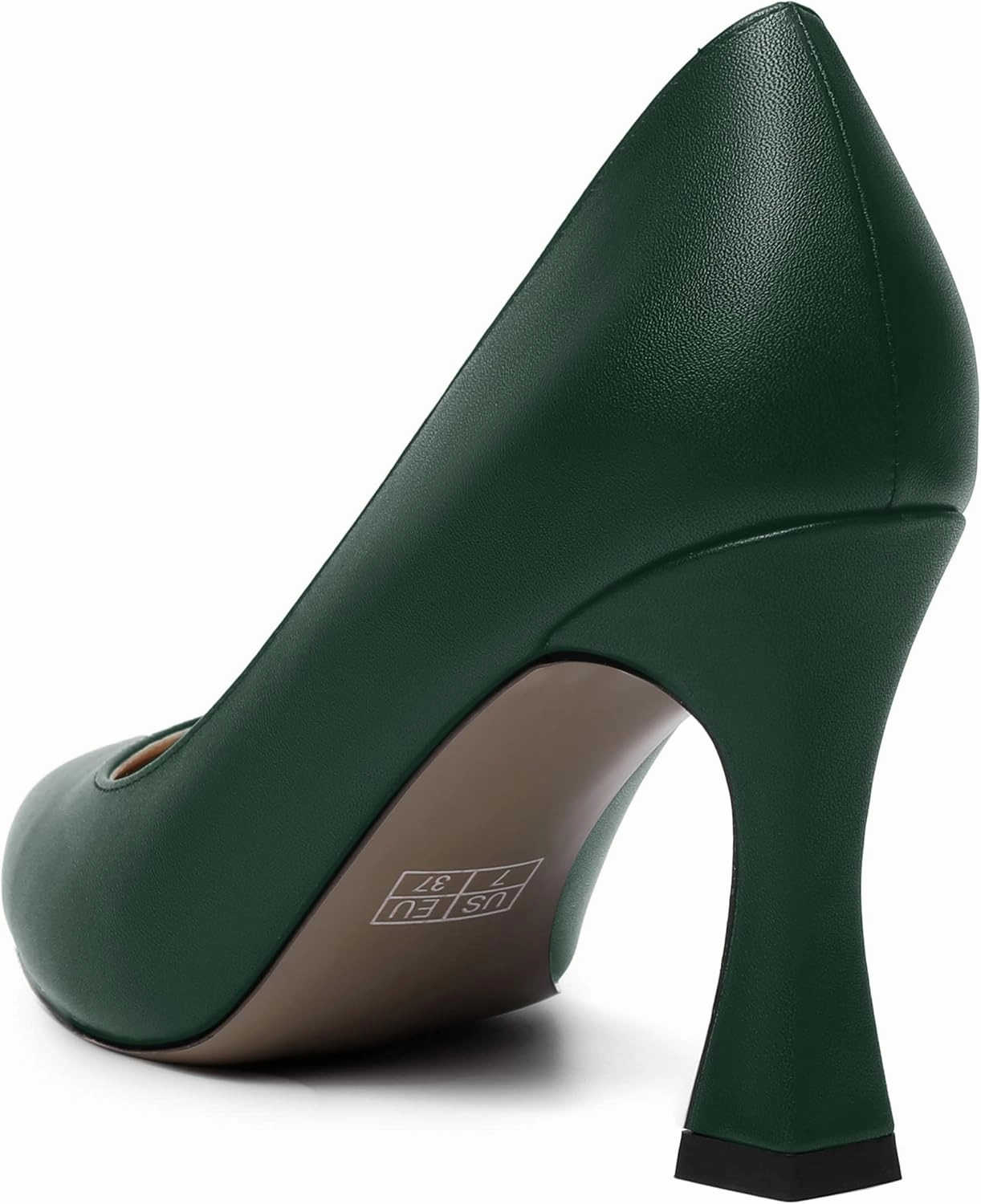 MOVINSTEPS Womens Slip On Pointed Toe Matte Sexy Wedding Spool High Heel Pumps Shoes 3.3 Inch