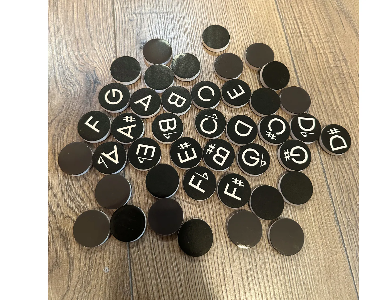 Musical Alphabet Magnets - Black
