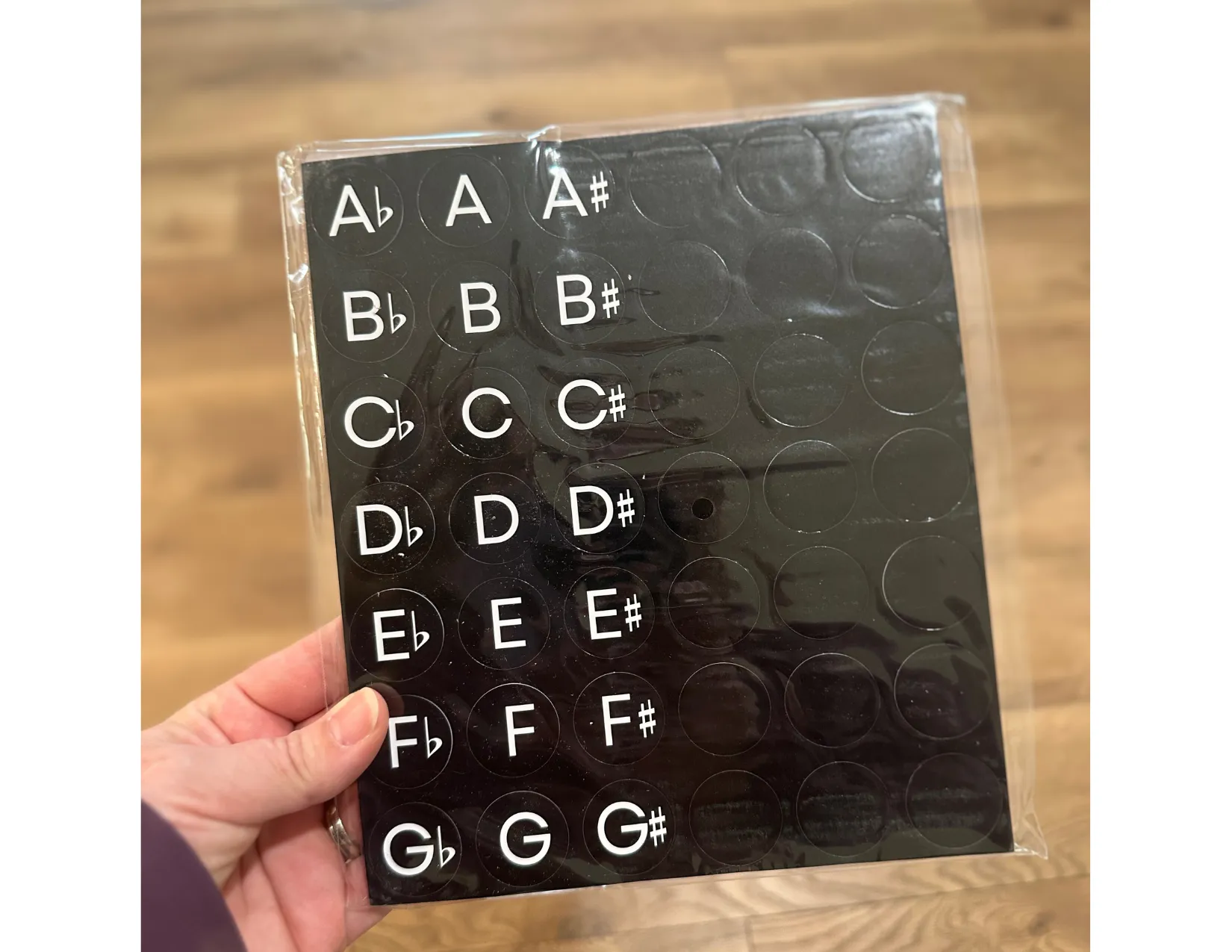 Musical Alphabet Magnets - Black